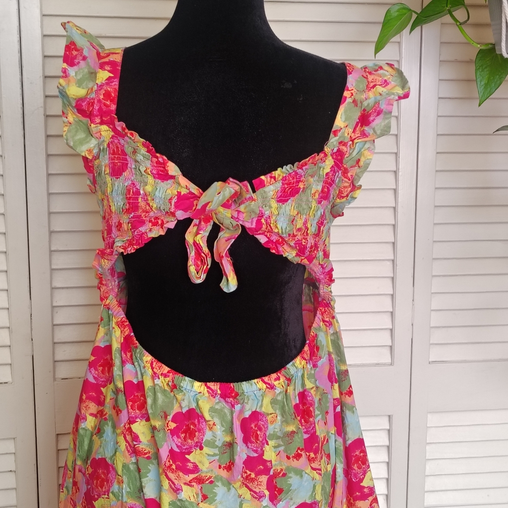 Peyton & Parker Floral Girls Dress – Pink & Green Size XL (18/18.5P) – Like New - Picture 8 of 10